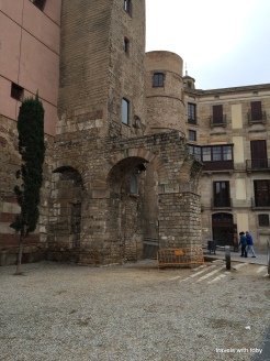 a portion of the old Roman wall