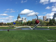 Spoonbridge and Cherry - Claes Oldenburg and Coosje van Bruggen (Walker Sculpture Garden, Minneapolis)